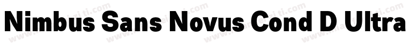 Nimbus Sans Novus Cond D Ultra字体转换